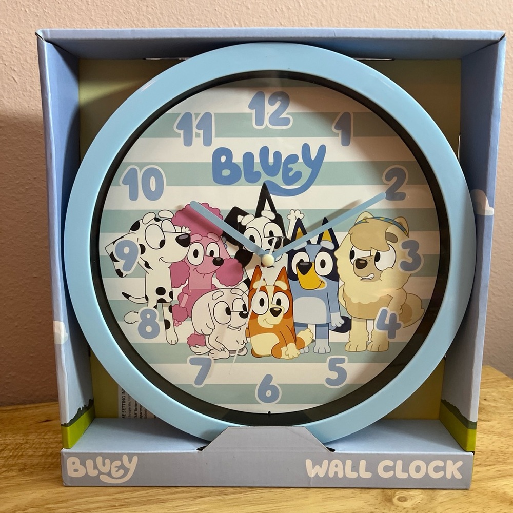 Bluey & Friends Wall Clock NEW